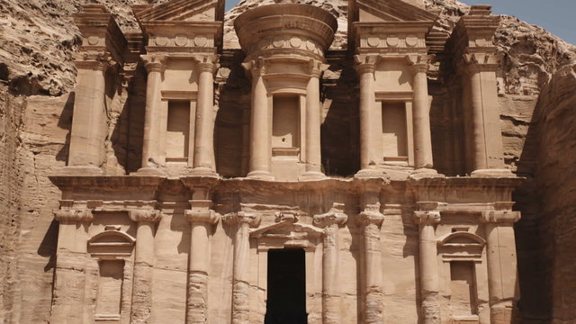 The Monastery building in Petra