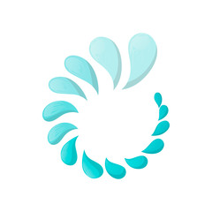 Loading process circular icon, in cartoon style