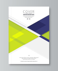 Naklejka premium Abstract annual report cover design. book, brochure template wit