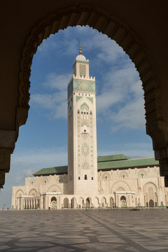 the Hassan II mosque in Casablanca