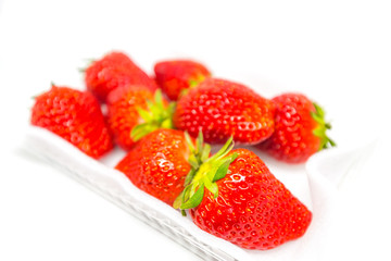 strawberry on white background