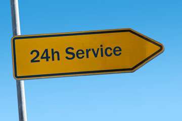 Schild 65 - 24h Service