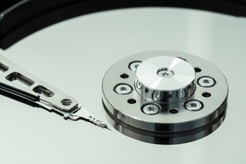 Hard drive read-write head macro