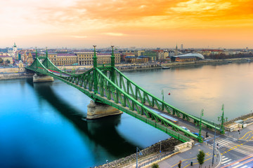 Fototapeta na wymiar Budapest, Liberty Bridge, Hungary