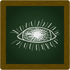 Simple doodle of an eye