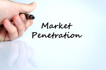 Market penetration text concept
