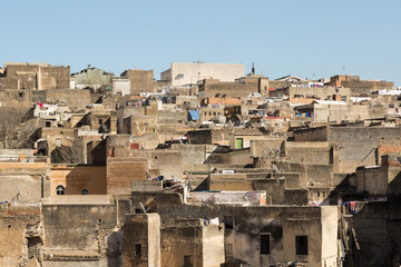 Fototapeta na wymiar view of the ancient medina of Fes