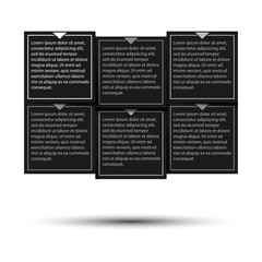 Paper progress steps for tutorial. Vector illustration