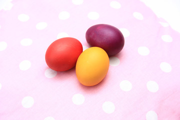 Fototapeta na wymiar easter eggs isolated on white