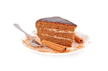 Cake and cinnamon