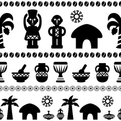 African Tribal Pattern Ethnic ornament