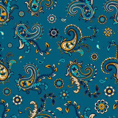 Vintage floral seamless pattern