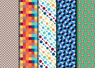Fototapeta premium SIMPLE WRAPPING PAPER IN VARIOUS COLORS FOR VARIOUS EVENTS SET TWO