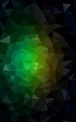 Obraz premium Multicolor dark red, green polygonal design pattern, which consist of triangles and gradient in origami style.