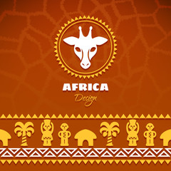 African Tribal Ethnic Art Background