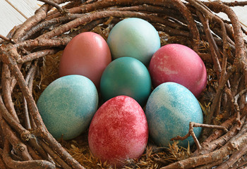 Multi-coloured Easter eggs 70