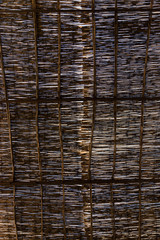 bamboo covering over the streets of the medina in Fes