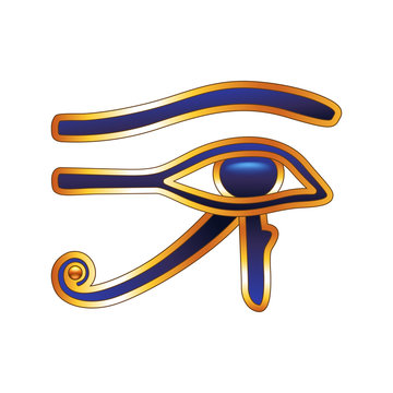 Eye of Horus isolated on white vector