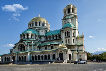 Fototapeta na wymiar St. Alexander Nevsky Cathedral, Sofia
