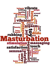 Obraz premium Masturbation, word cloud concept 8