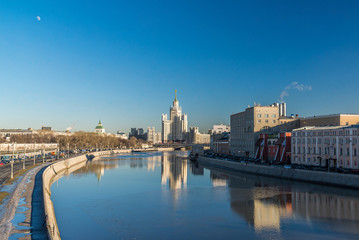 Stalin-era building on Kotelnicheskaya Embankment Moscow, Russia