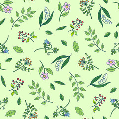 Floral seamless pattern. Flower background.