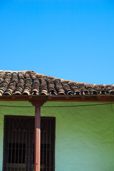 House with tiled roof