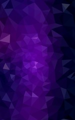 Dark purple polygonal design pattern, which consist of triangles and gradient in origami style.