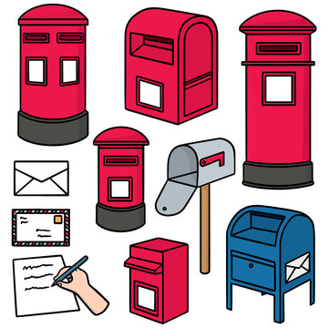 Vector Set Of Postbox