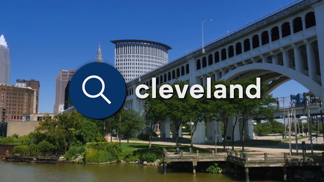 Searching for Cleveland information on the Internet.  	