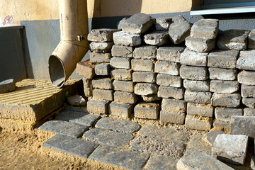 Repair of the paved road