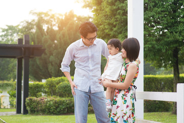 asian family outdoor