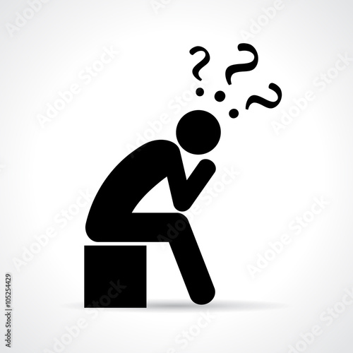 "Thinking person icon" Stock image and royalty-free vector files on