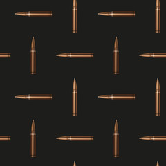 Naklejka premium Rifle Bullets pattern background