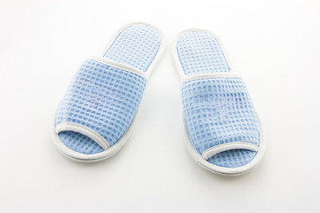 house slippers on white background