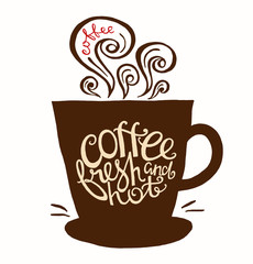 Have a good day hand drawn letter poster.