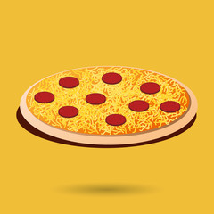 delicious pizza design 