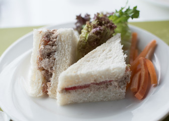 club sandwich closeup