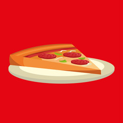 delicious pizza design 