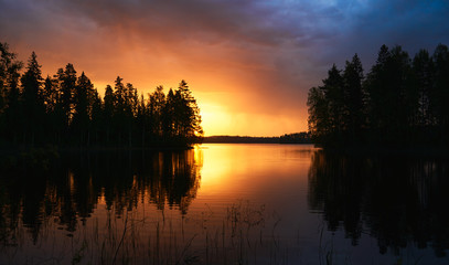 Fototapeta na wymiar Beautiful Finnish landscape