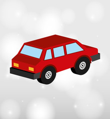 isometrics car icon design