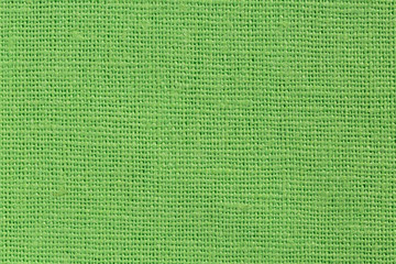 Bright green Fabric Background close up