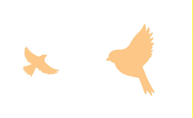 fliegende Vögel Silhouette Vektor