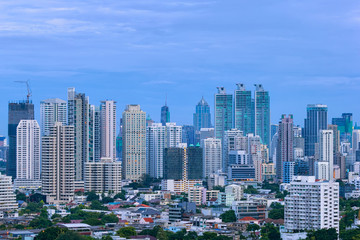 Skyscraper in Bangkok city.