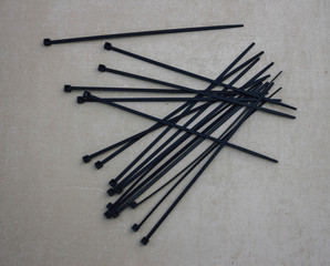 Black cable ties