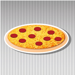 delicious pizza design 