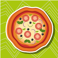 delicious pizza design 