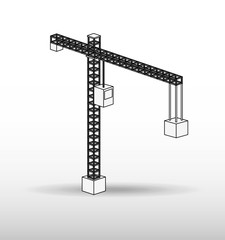 isometrics industrial icon design