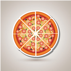 delicious pizza design 