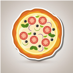 delicious pizza design 